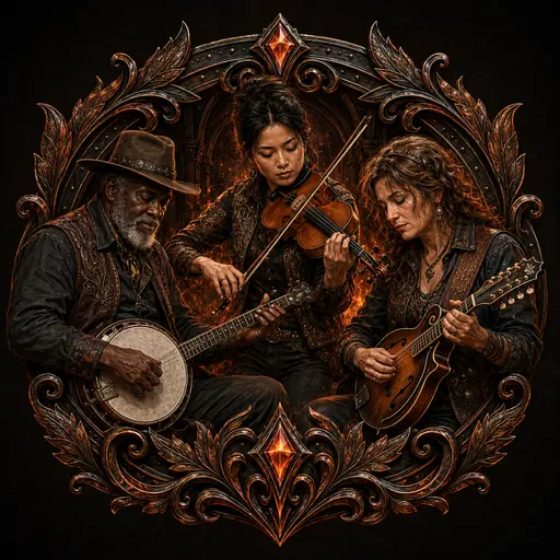 Bluegrass Warrior character art