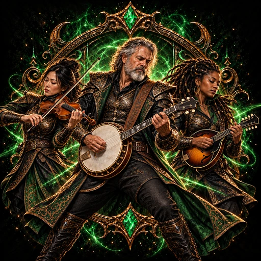 Bluegrass Warrior character art